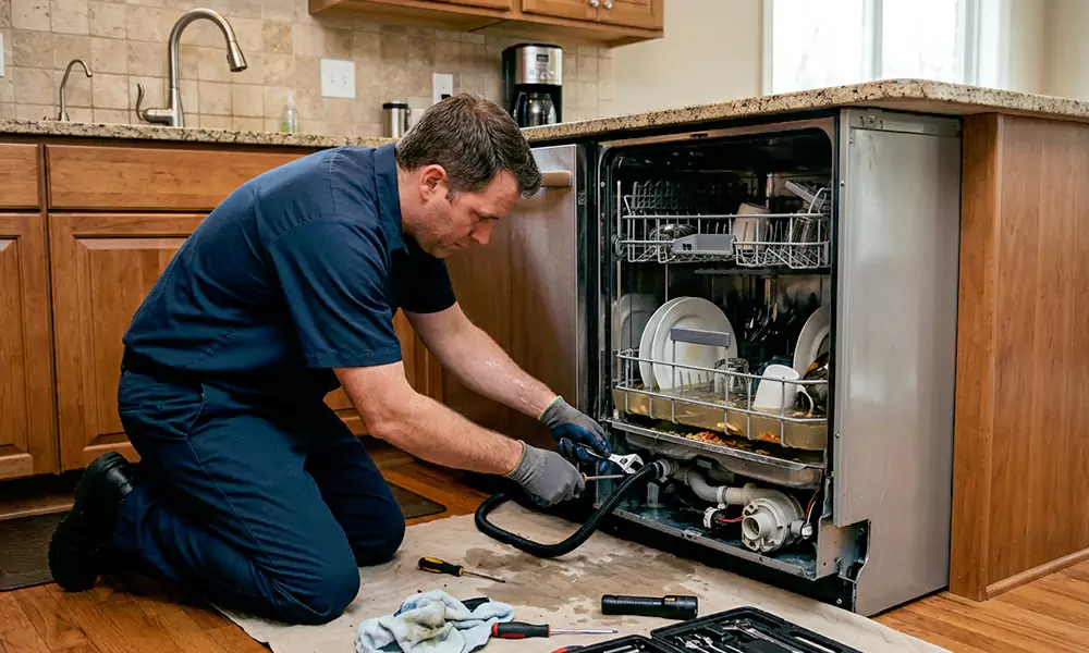 Dishwasher Not Draining Repair in Torrington, CT