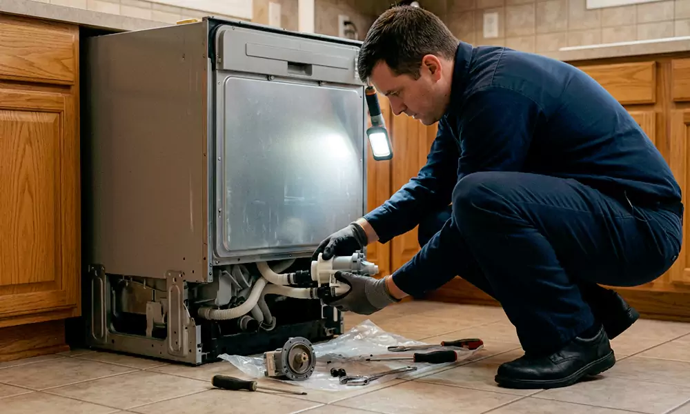 Dishwasher Pump Replacement in Torrington, CT
