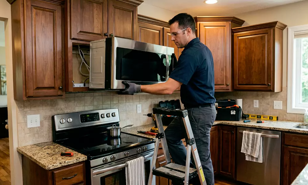Microwave Installation in Torrington, CT