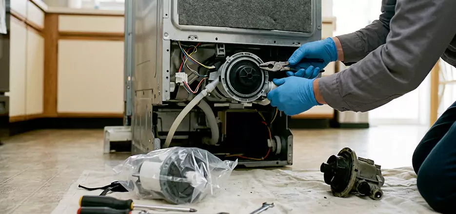 Dishwasher Motor Pump Replacement in Torrington